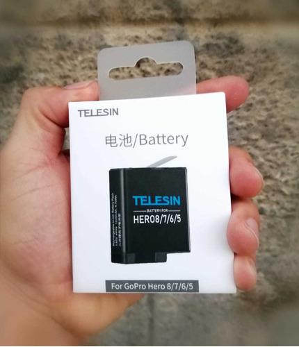 Batería Telesin Para Gopro Hero 5, 6, 7 Y 8 Black