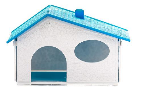 Casa Hamster Azul Único