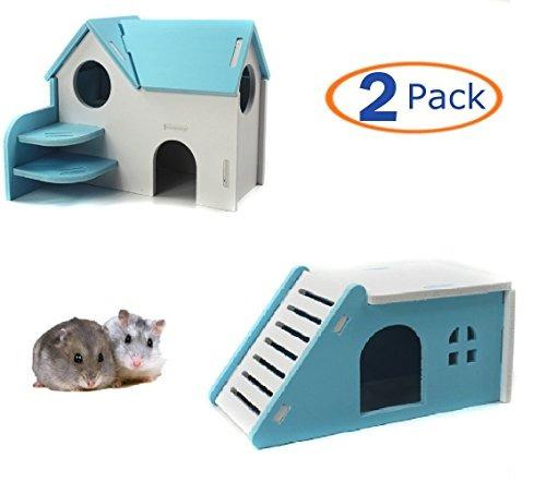 Hamster De Madera Househideout Hut Exercise Natural Funny Ne