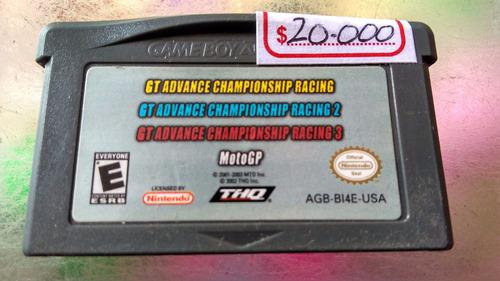 Juego De Gameboy Advance Original,gt/gt2/gt3/ Moto Gp 4 En 1