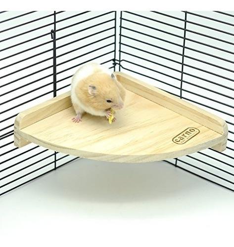 Niteangel Fan Shape Plataforma De Madera Hamster Small Anima