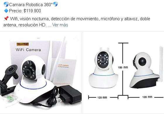 Camara robotica WIFI 360 grados