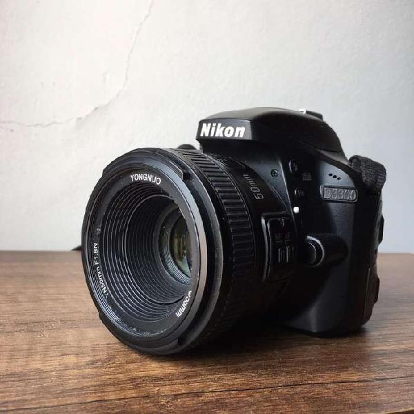 Cámara Nikon d3300 con lente 50mm y 18-55mm
