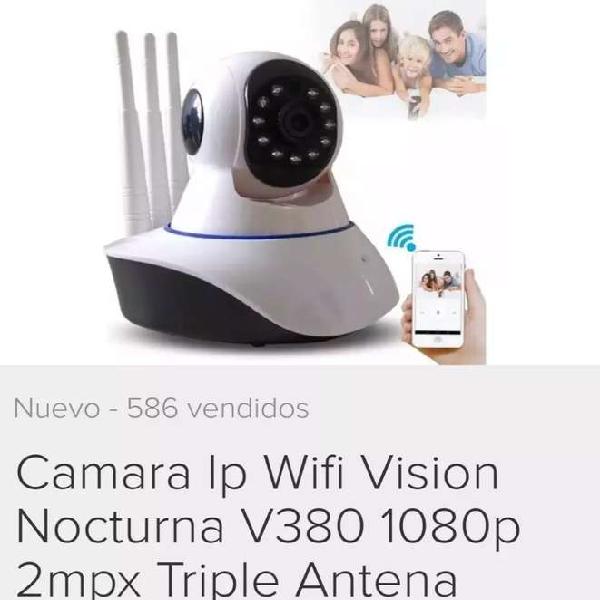 Cámara seguridad IP WiFi visión nocturna promocion triple