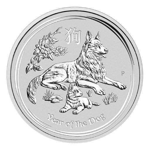 Moneda de pura plata 999,9/1000, Australia, Lunar 2018 Año