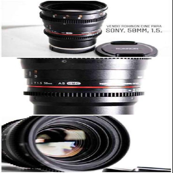 Rokinon 50mm 1.5 CINE lente para Sony E