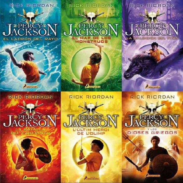 Saga Percy Jackson y Los Dioses Del Olimpo.7 Libros Saga