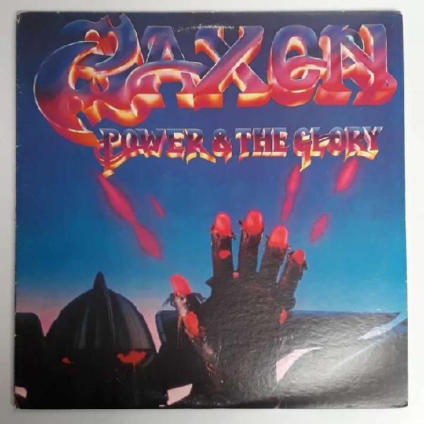 Saxon Power & The Glory Lp Carrere 1983 First Press