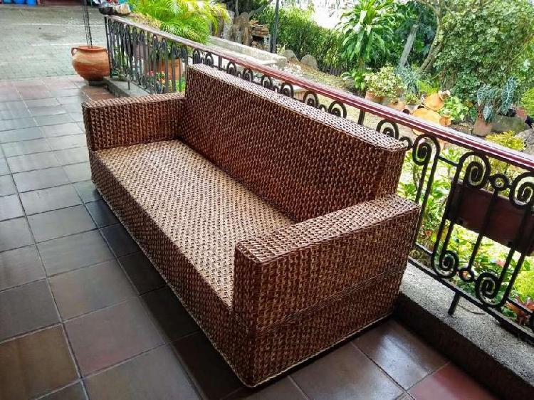 Sofa cuadrado tejido