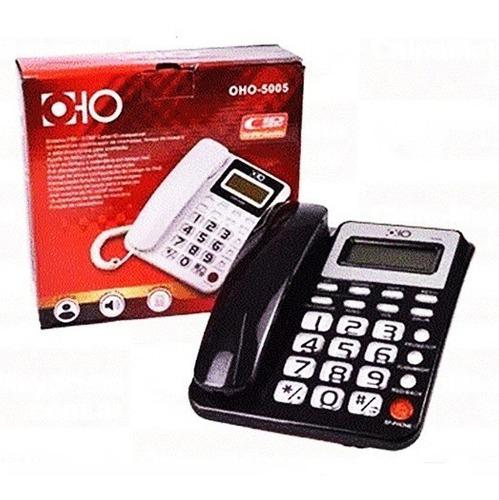 Telefono Fijo Mesa Escritorio Oho-5005 Identificador Llamada
