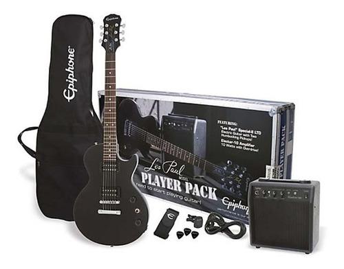 Kit De Guitarra Eléctrica EpiPhone Les Paul, Ebony