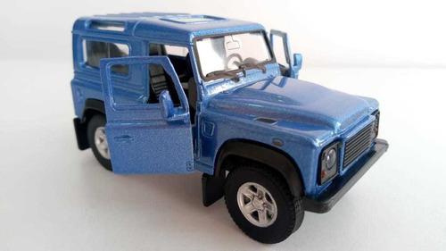 Land Rover Defender Azul/ 11cms Largo/ Metálico/ Escala