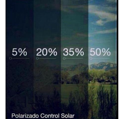 Papel Polarizado X Metro Lineal De 1.52 Cm Luz 5%-50%