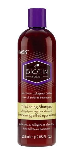 Shampoo Engrosador Hask Con Biotina 355ml Marca Hask