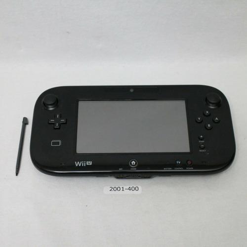 Nintendo Wii U Gamepad Negro Original Con Lapiz Y Adaptador
