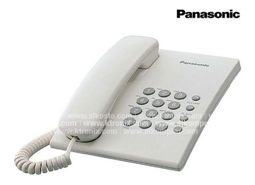 Teléfono Panasonic Alambrico Ts500 Blanco