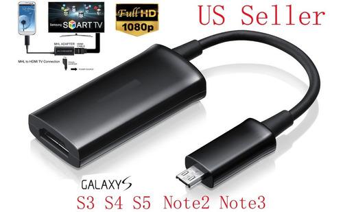 Cable Adaptador Para Samsung Galaxy S3 I9300 Usb A Hdmi Vide