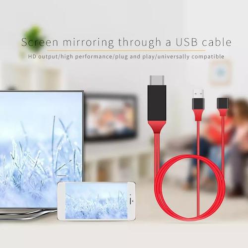 Cable Mhl iPhone iPad Hdmi Usb Proyector Video Hdtv
