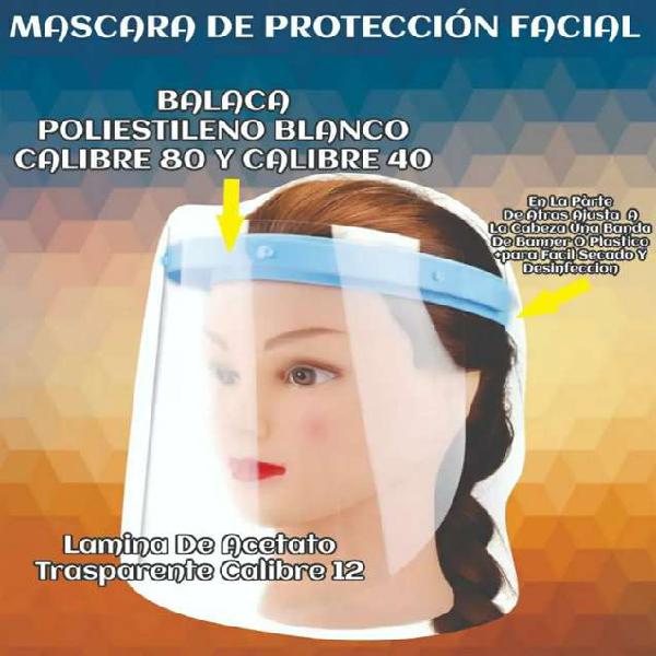 Máscaras - Careta de protección Facial - Reutilizable -