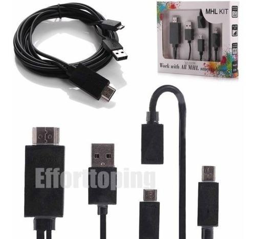 Nuevo 5 Y 11 Pin Mhl Micro Usb A Hdmi 1080p Hdtv Cable Para