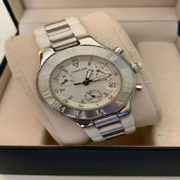 Reloj Cartier Chronoscaph 21 blanco para caballero