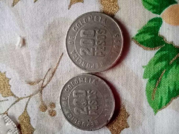 Vendo monedas de 200 pesos con 5 puntos