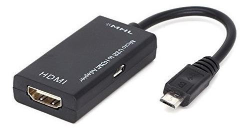 Yinguo Micro Usb A Hdmi Adaptador Convertidor Cable 1080p Hd