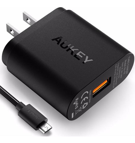 Aukey Cargador Carga Rápida Qc 3.0 18w + Cable