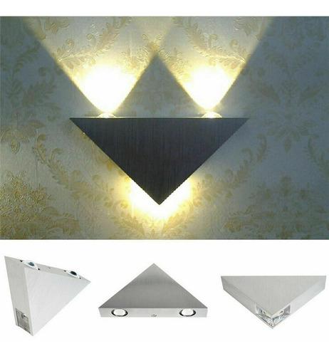 Lampara Pared Triangular 3leds Decoracion Interior Exterior