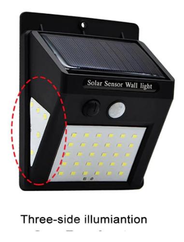 Luz Reflector Solar 40 Led Impermeable Con Sensor Movimiento