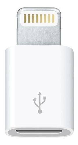 Adaptador Micro Usb A De Conector Lightning 8 Pines