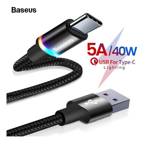 Cable Baseus Usb A Tipo C 5a / 40w