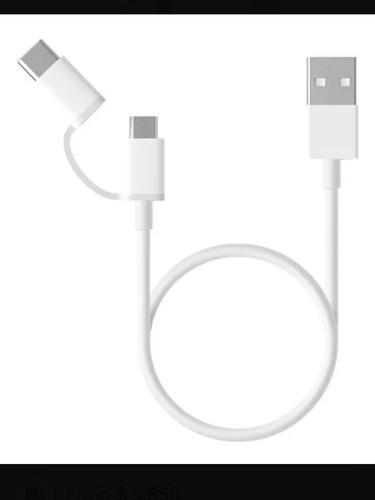 Cable Datos Xiaomi Original 2 En 1 Usb Tipo C - Microusb