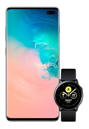 Celular Samsung S10 Plus 128gb Plateado + Galaxy Watch