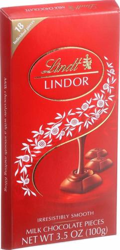 Chocolates Suizos Importados Lindt® Lindor Milk (roja) 100g