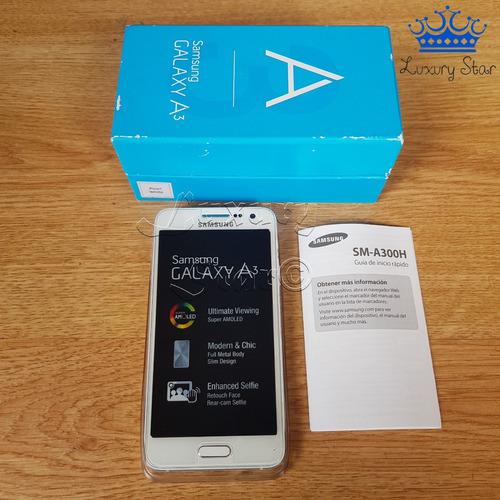 Samsung Galaxy A3 Blanco Con Caja - Para Repuestos Por Agua