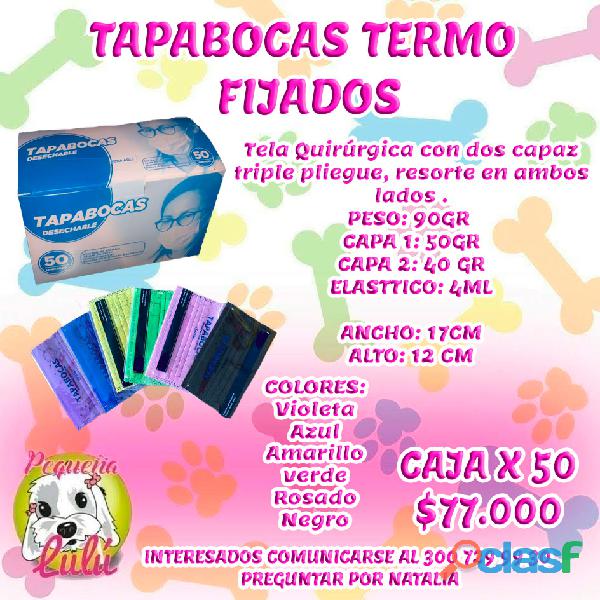 TAPABOCAS TERMO FIJADOS