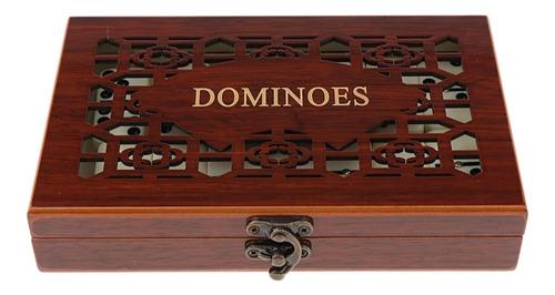 Domino De Lujo En Caja De Madera De Porcelana Tradicional
