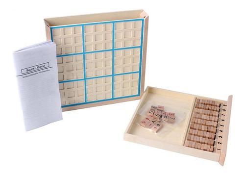 Juego De Mesa Sudoku Lógica Educativo En Madera