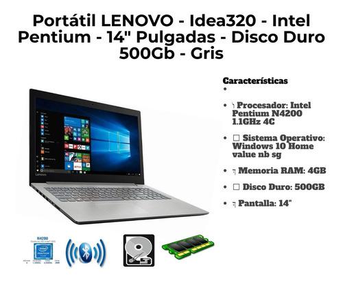 Portátil Pentium Lenovo 4gb 500 14 Ideapad 320