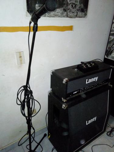 Amplificador Laney Cabina Cabezote Lv300h Más Base Proel Y