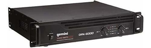 Gemini Gpa-6000 5000 W Dj Profesional Amplificador De Potenc