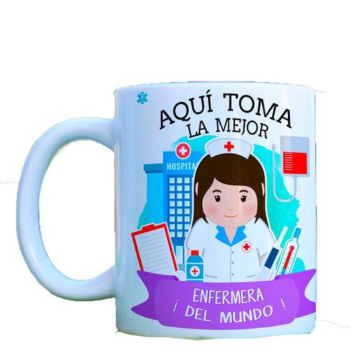 Mug Pocillo El Mejor Enfermero, Maestro Del Mundo