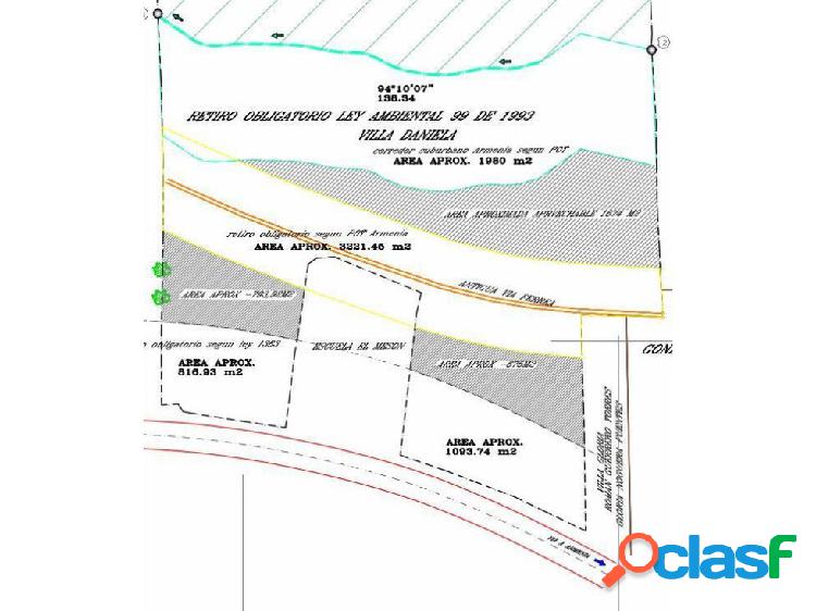 VENTA DE LOTE K2 VIA ARMENIA - MONTENEGRO