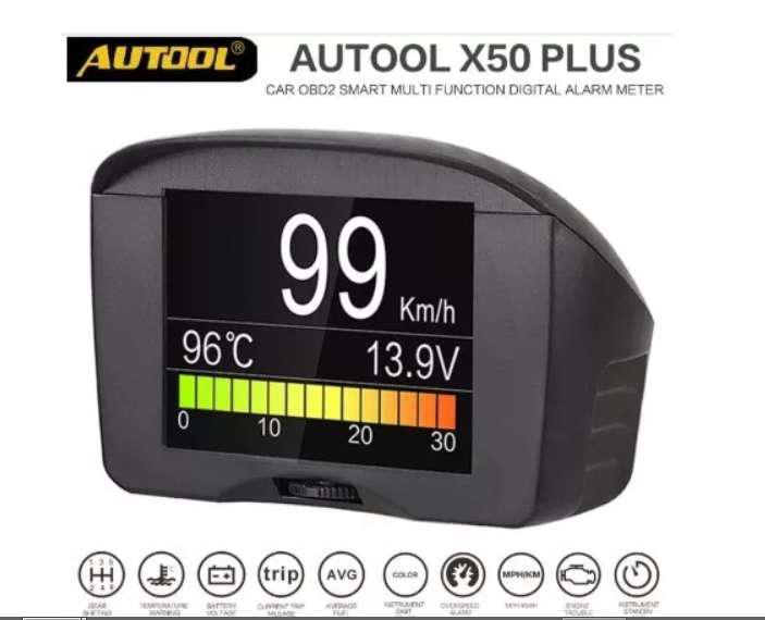 Autool X50 Plus 12v Coche Obd2 Medidor Digi Km Temp Gasolina