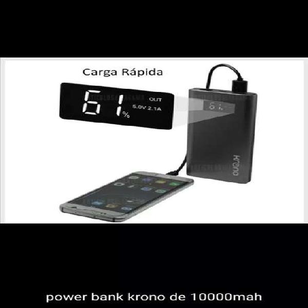 Power banck de 10.000 mah con pantalla