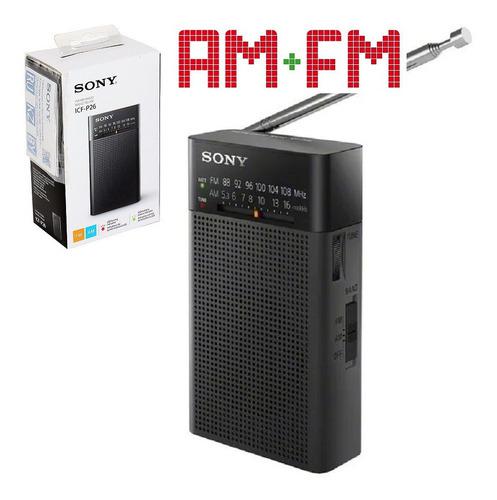 Radio Analogo Portatil Am/fm Sony Icf-p26 ** Entrega Ya **