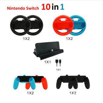 10en1 Kit de accesorios para conmutador Nintendo Switch: