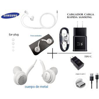 AURICULARES SAMSUNG AKG s10+ Y CARGADOR SAMSUNG TIPO C