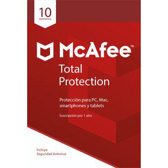 Antivirus Total Protection McAfee 2020 Para 10 Dispositivos